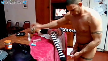 Preview 3 of Xx Mom Cex Video - Luvs2cumm69 fucking his sexdoll in the middle of the living room floor