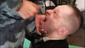 Preview 4 of Games X - Teaser Two cops arrested men in suit spit piss hit and suck hard