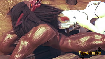 Preview 3 of Oriya Video Xxx Da - Furry Hentai 3D - Beast and Bunny having wild sex on the mountain - Japanese Manga Anime Yiff Porn Video
