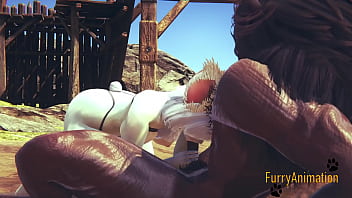 Preview 1 of Oriya Video Xxx Da - Furry Hentai 3D - Beast and Bunny having wild sex on the mountain - Japanese Manga Anime Yiff Porn Video