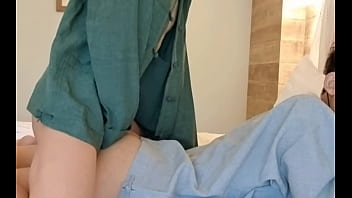 Preview 4 of Son Watching Mom Goes Black Cum - I was relax at a famous resort during Covid and called a money boy to serve me