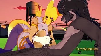 Preview 1 of Saixx Video - Digimon Hentai 3D Furry - Tomon handjoob and fucked by black - Anime Manga Japanese Yiff Porn Video