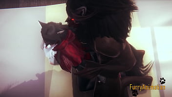 Preview 2 of School Xxxxnnnxxxx - Furry Hentai - Beast and Black Cat having wild sex with creampie - Yiff anime manga japanese cartoon porn 3D