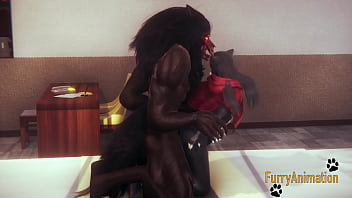 Preview 1 of School Xxxxnnnxxxx - Furry Hentai - Beast and Black Cat having wild sex with creampie - Yiff anime manga japanese cartoon porn 3D