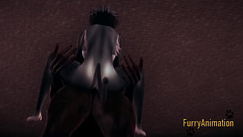 Preview 4 of School Xxxxnnnxxxx - Furry Hentai - Beast and Black Cat having wild sex with creampie - Yiff anime manga japanese cartoon porn 3D