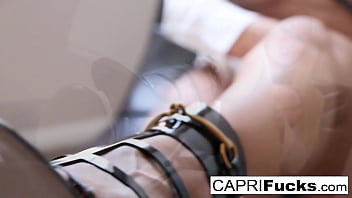 Preview 1 of Xxxx Hd Hindi Body Masag Video - Capri rubs her tight wet pussy