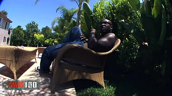 Preview 1 of Dog Fuckwoman - Busty blonde whore ass fucked and anal creampie by a big black cock