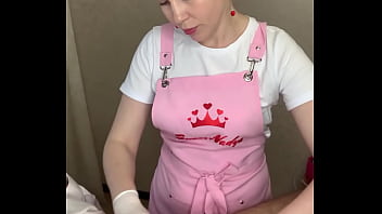 Preview 1 of Penis Like Self Sex Alone Girls - Russian hottest depilation mistress SugarNadya shows how to do Deep Bikini Men How to wax a penis
