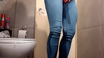 Preview 2 of Marye Ohul Tube - Compilation of Wetting my Jeans and pouring out from my High Heels and Pants