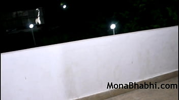 Preview 1 of Hot Movie Italian - Big Ass Desi Indian MILF Aunty In Hotel Balcony Giving Blowjob With Hindi Audio