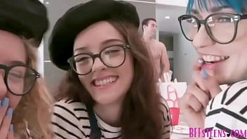 Preview 2 of Random Pickup Japanese - Three Cute Teen Best Friends Jewelz Blu,  Lily-Glee, Allie Addison Fuck Artist