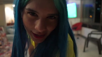 Preview 1 of Drunk Prostitute Rape Gangbang - Between interviews,  juices touched and passion,  two young men masturbate