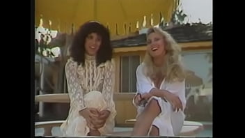 Preview 1 of Dj Luna - Two tale-bearers discuss their neighbour making sex near the pool with two girls simultaneously: blonde bombshell Danica Rhae and brunette chick with slant eyes Kristara Barrington