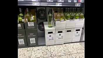 Preview 3 of New Copuls - Old man in shorts keeps flashing cock in supermarket with cum