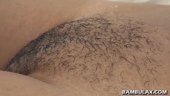 Preview 1 of Her Fuck Son - Very close up ebony pussy creampied by BWC