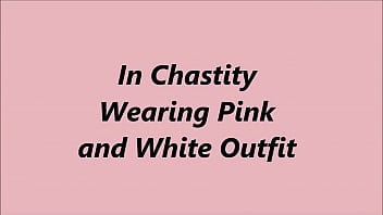 Preview 1 of Natasa Xxx Bideo Sex - Pink and White Outfit by Pinky 396