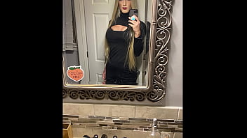 Preview 2 of New Hd Xxxxxcom - Crossdressing into Blonde Hot Woman