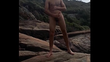 Preview 1 of One Gal 3 Guys - Praia de nudismo