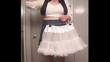 Preview 4 of Nikki Mr Big - Wearing Petticoats With Short A-Line Skirts