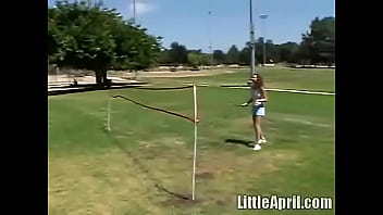 Preview 1 of Porno Animes Caricaturas - Little April Kisses Her Lesbian Love Outdoors And Licks Her