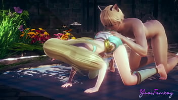 Preview 2 of Aura Kasih Bokep Ngetot - Yaoi FemBoy Yuki - Annalingus and fucked - Sissy femboy manga anime Japanese Gay Video