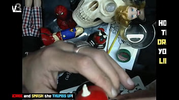 Preview 1 of Swimming Poll Xxx - Unfinished dildo business - It&#039_s time to paint some little devils