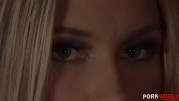 Preview 1 of Xxx Banking - Skinny Blonde Chick has her Tight Holes Double Stuffed in MMF GP1881