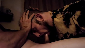 Preview 3 of Sarah Veldes - muscle guy holding johnnytriggers head as he fucks his mouth
