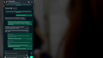 Preview 1 of Cj Miles Satisfy Nice Boobs - Chat De Whatsapp Con Mi Prima Se pone Caliente Por La Noche
