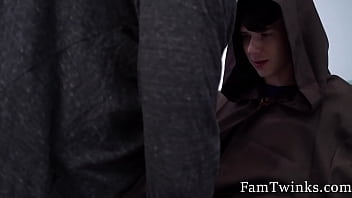 Preview 2 of Elsa Gougne - Star Wars Inside Bro&#039_s Asshole With My Light Saber