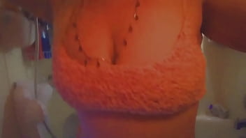 Preview 2 of Real Orgsma - Sexy ass blonde milf rubbing her pussy and squirting
