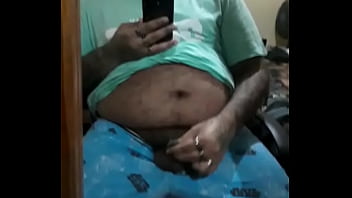 Preview 2 of Teen Rubbing Bald Pussy - Brij Teeny Mirror Jerking (Part 2)