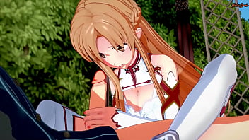 Preview 1 of Bokeb Pijat Plus - Asuna does 69 with Kirito before getting fucked - Sword Art Online Hentai.