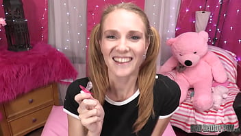 Preview 1 of Egypt School Girl - BadDaddyPOV - ASHLEY LANE CUTE BLONDE PIGTAILS TEEN RIDES STEPDAD&#039_S COCK