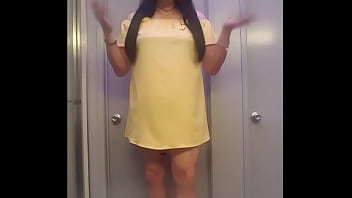 Preview 3 of Xxxxxof Sani Leon - Yellow Sunshine Bows Outfit Video