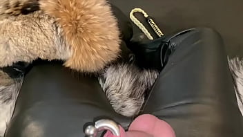 Preview 3 of Hq Porn Kirto - BlackLeatherHands mit fetten Ledercockring