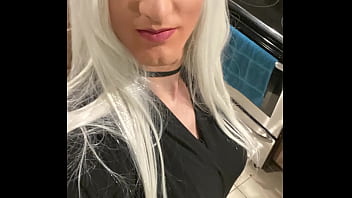 Preview 2 of Xx El - Platinum Blonde Crossdresser After Date
