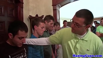 Preview 2 of Wife Made To Cry - Pledging student cocksucking for the frat