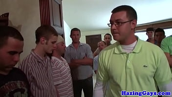 Preview 1 of Wife Made To Cry - Pledging student cocksucking for the frat