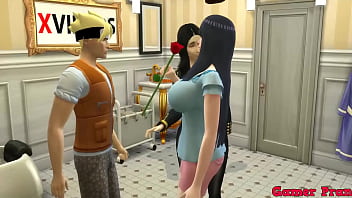 Preview 1 of Lene Roxxy - Sexo Grupal Cap 6 Naruto y su Madrastra hinata e Conocida hanabi queda no pueden salir del ba&ntilde_o terminan montandose un encuertro con su  Vecina