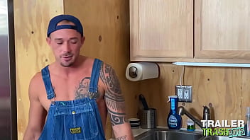 Preview 1 of Xxx Sanilan Hd - TRAILERTRASHBOYS Inked Kirk Cummings Raw Rides Jack Hunter
