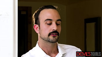 Preview 1 of Sexy Chatting - Rimming The New Trans Housekeeper Ella Hollywood