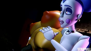 Preview 4 of Abella And Xander Yoga Sex - Ballora x Springtrap fuck - Scrapkill