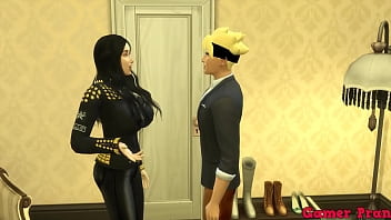Preview 1 of Dudhawali Xx Video Dow - Amigos Pervertido Cap sarada van al cuarto de hanabi para convenserla de hacer un trio con ella al final ella acepta le gusta que su hermanastro se la folle