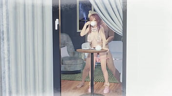 Preview 2 of Barbara Cupisti Nude - Honoka Enjoying Her Meal While Getting Ass Pounded - (Pangxxx)