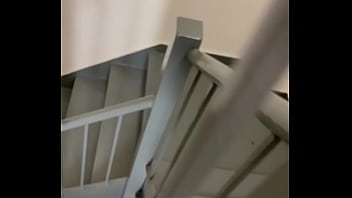 Preview 1 of Mimi Miyagi Peter North - Cum in public stairwell