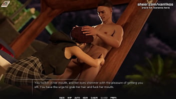 Preview 2 of Rape Xxhd - Hot Big Ass College Teen With Piercing Gives Blowjob To A Big Cock And Gets Her Little Pussy Creampied Outdoor | Taboo University(Steam game) | 3D Animated Hentai Game | Part #3