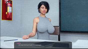 Preview 2 of Firstime Monster Cock - 22 - Milfy City - v0.6e - Part 22 - Teacher has huge orgasm before her students (dubbing)