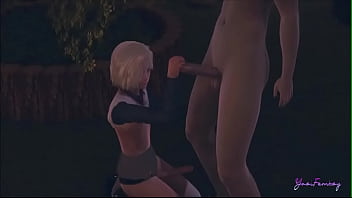 Preview 1 of Sorla Sex - Yaoi Femboy Otsuke - jerks off and gets fucked in the entrance of his house