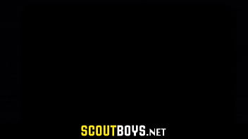Preview 1 of Lbo Movies - Master fingering and jerking off teenage twink scout cock in his office-SCOUTBOYS.NET